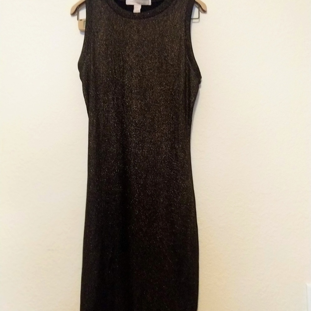 Black & Gold bodycon dress, Forever 21, nwot small